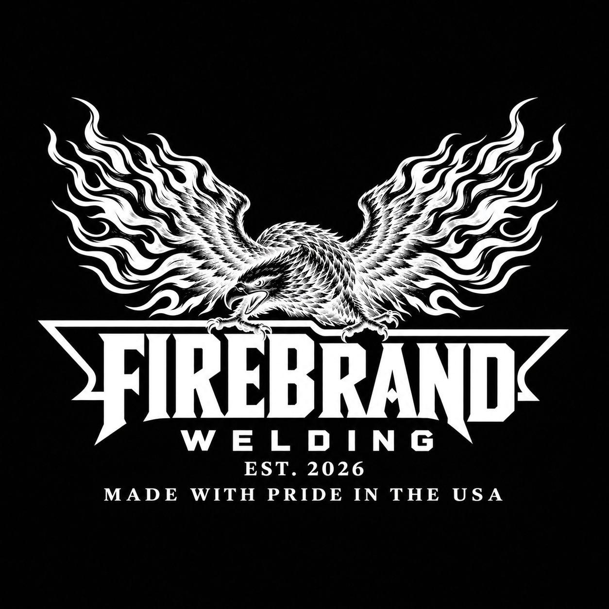 Firebrand Welding eagle-and-flame logo